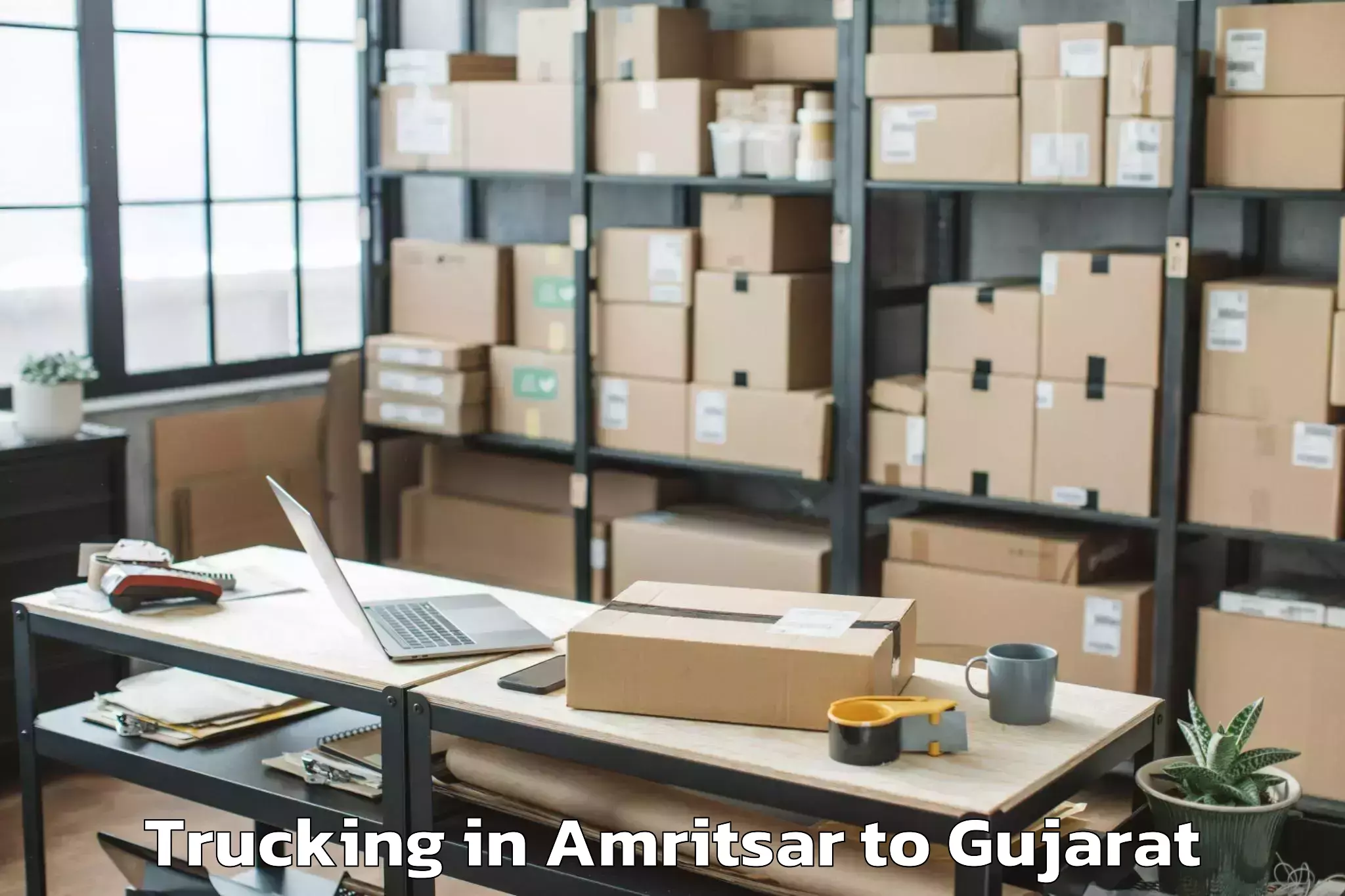 Book Amritsar to Borsad Trucking